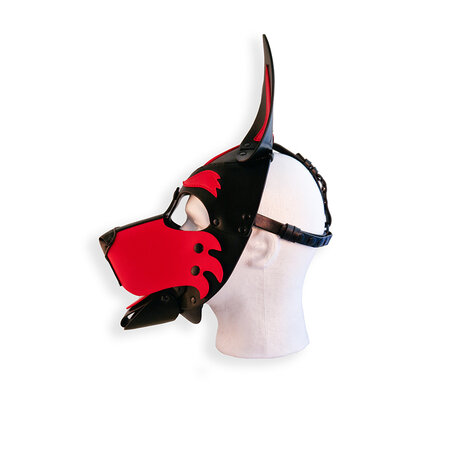 Brutus Vegan Puppy Hood - Zwart/Rood