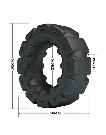 Crazy Bull - Laiden - Cockring - Model 5 - Zwart