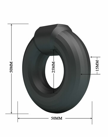 Crazy Bull - Kayke - Cockring - Model 2 - Zwart