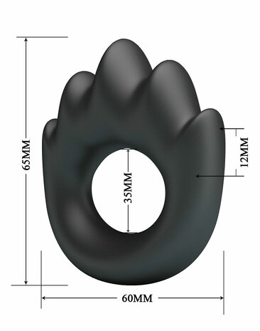 Crazy Bull - Habert - Cockring - Model 13 - Zwart