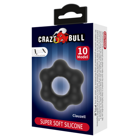 Crazy Bull - Clauzell - Cockring - Model 10 - Zwart