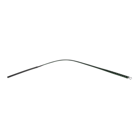 RISE - BDSM Zweep - Feather Slim Single Tail - Zwart/Groen