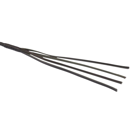 RISE - BDSM Zweep - Feather Soft Single Tail - Blauw/Zwart