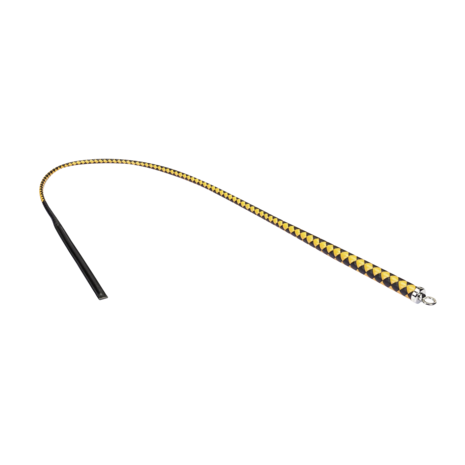 RISE - BDSM Zweep - Feather Wide Single Tail - Zwart/Goud