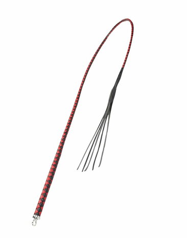 RISE - BDSM Zweep - Feather Soft Single Tail - Rood/Zwart