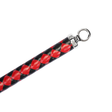 RISE - BDSM Zweep - Feather Soft Single Tail - Rood/Zwart