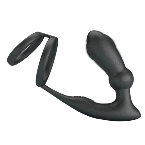 Pretty Love - Emoni - Cockring met Buttplug - Zwart