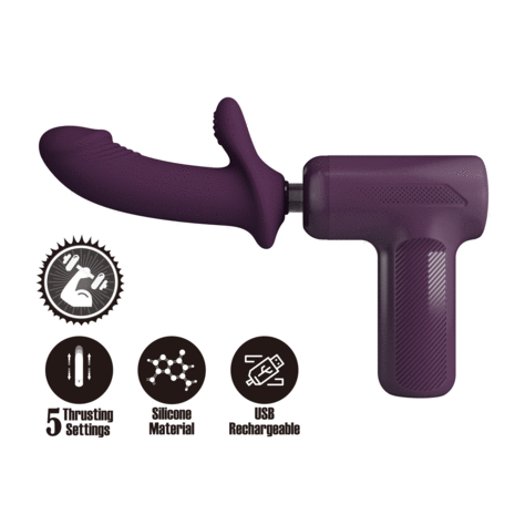 Pretty Love - DJ Scholar - Stotende Massager - Paars