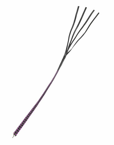RISE - Japanse Bull Whip - 90 cm - Zwart/Paars