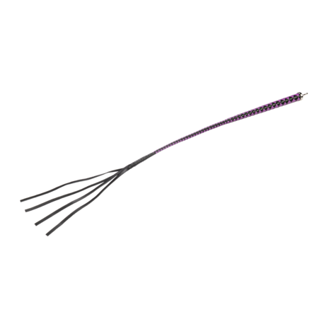 RISE - Japanse Bull Whip - 90 cm - Zwart/Paars