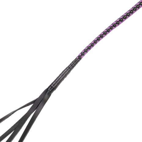 RISE - Japanse Bull Whip - 90 cm - Zwart/Paars