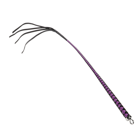 RISE - Japanse Bull Whip - 90 cm - Zwart/Paars