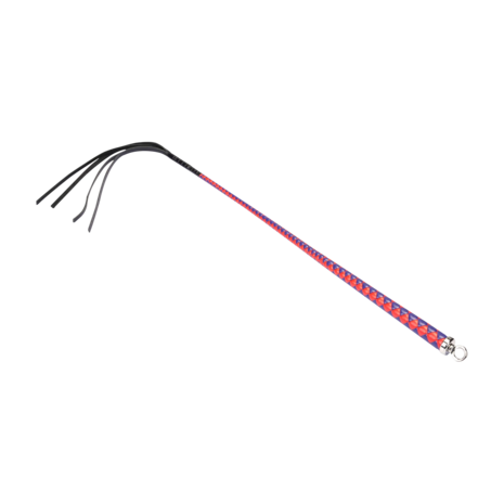 RISE - Japanse Bull Whip - 90 cm - Rood/Blauw