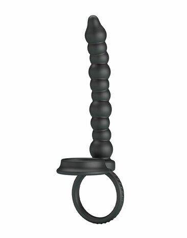 Pretty Love - Dillion - Cockring Anaal Kralen - Zwart