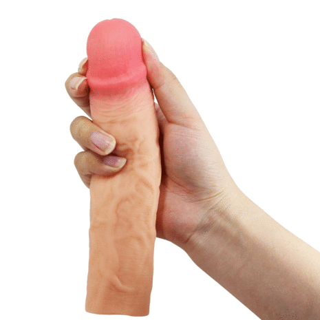 Pretty Love - Derek - Realistische Penis Sleeve - 215mm - Lichte Huidskleur