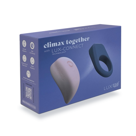 Luxus - Interactieve Sex Toy Set voor koppels- App Control - roze/blauw