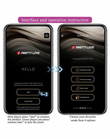 Pretty Love - Billy - G-Spot Vibrator - App Control - Paars