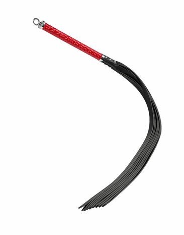 RISE - Lange Flogger met Harde Strengen – Rood