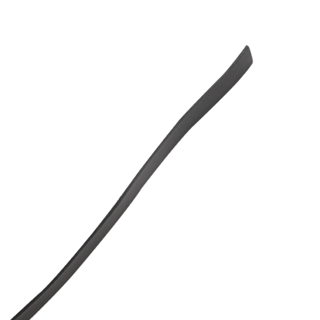 RISE - Lange Flogger met Zachte Strengen - Zwart/Rood