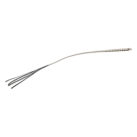 RISE - Japanse Bull Whip - 120 cm - Zwart/Wit