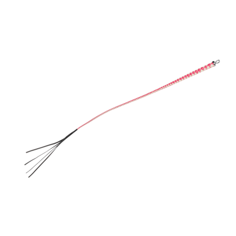 RISE - Japanse Bull Whip - 120 cm - Roze/Wit