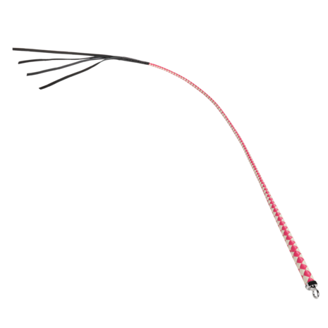 RISE - Japanse Bull Whip - 120 cm - Roze/Wit