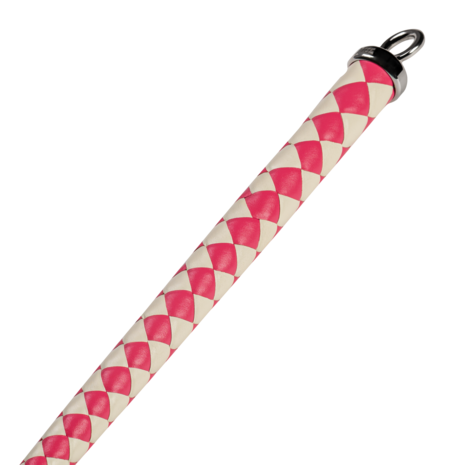 RISE - Japanse Bull Whip - 120 cm - Roze/Wit