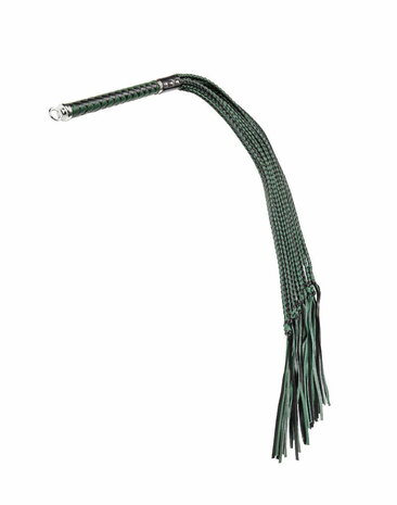 RISE - Cat O' Nine BDSM Zweep - Regular - Zwart/Groen