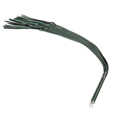 RISE - Cat O' Nine BDSM Zweep - Regular - Zwart/Groen