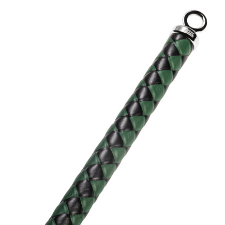 RISE - Cat O' Nine BDSM Zweep - Regular - Zwart/Groen
