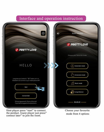 Pretty Love - Klay - Stotende Vibrator - App Control - Paars