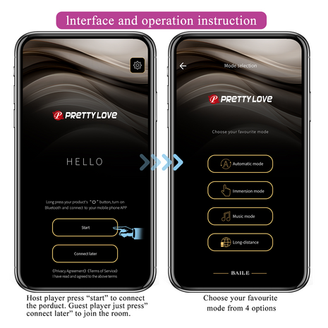 Pretty Love - Klay - Stotende Vibrator - App Control - Paars