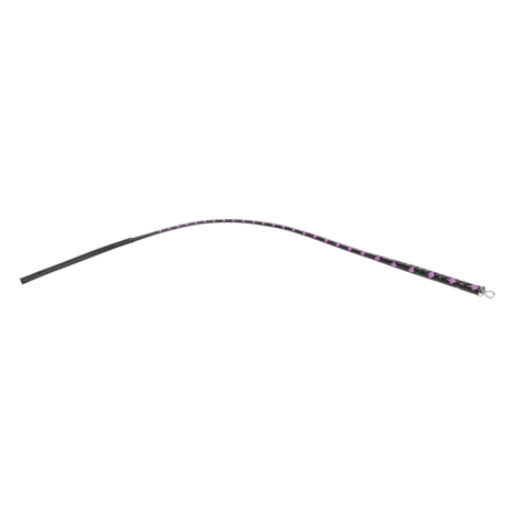 RISE - BDSM Zweep -  Feather Slim Single Tail  - Zwart/Paars