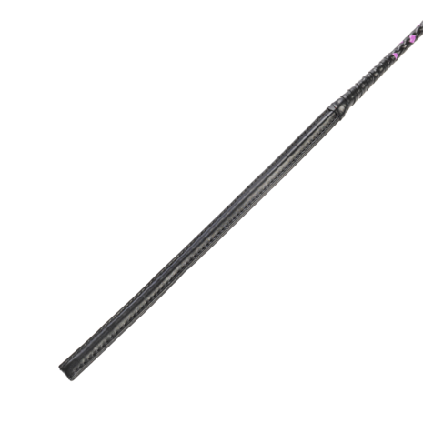RISE - BDSM Zweep -  Feather Slim Single Tail  - Zwart/Paars