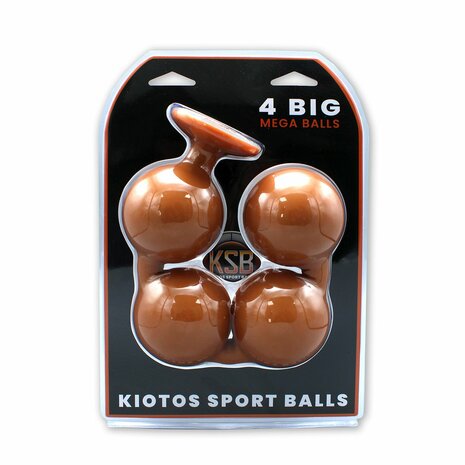 Kiotos - Sport Balls - 4 Grote Anaal Ballen - Siliconen - Diameter 88 mm
