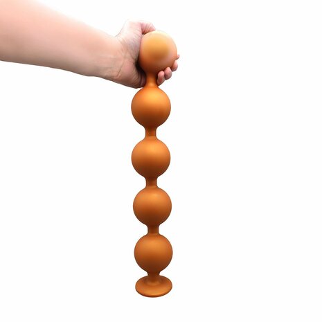 Kiotos - Sport Balls - 6 Grote Anaal Ballen - Siliconen - Diameter 70 mm