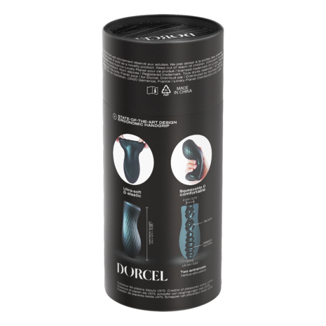 Dorcel - Sili-Cup - Dual Sensation Masturbator - Siliconen - Blauw Metallic