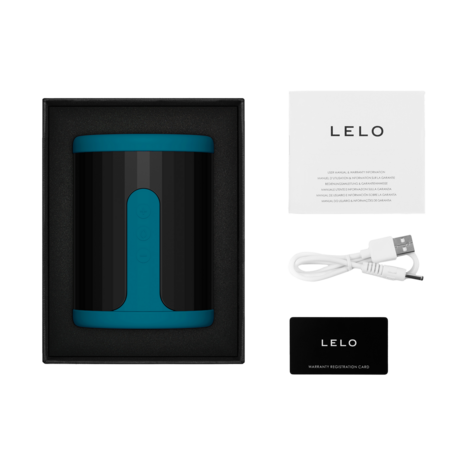 LELO - F2S Master Blaster- Stamina Trainer & Stroker - App Control - Blauwgroen
