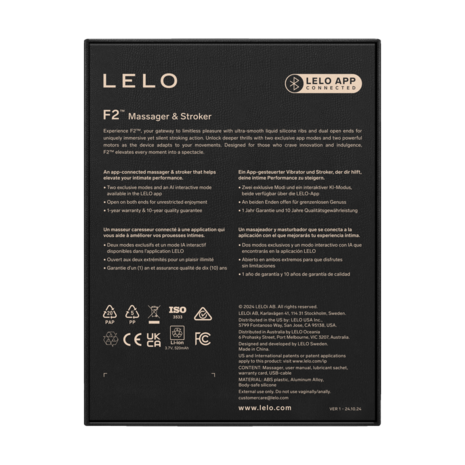 LELO - F2S Master Blaster- Stamina Trainer & Stroker - App Control - Blauwgroen