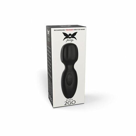 Pixey 2GO - Mini Wand Vibrator - Zwart
