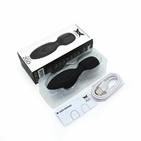Pixey 2GO - Mini Wand Vibrator - Zwart