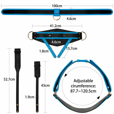 LoveToy - Ingen - Holle Strap-on met Siliconen Staaf – 25 cm - Lichte Huidskleur - Maat XS/S/M