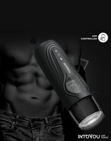 IY - Egor - App Bediende Masturbator met Trusting & Rotatie – Zwart