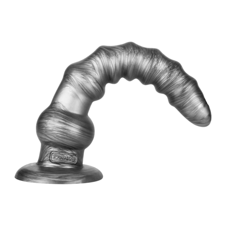 Lovetoy - Vibrax Slider - Lange Vibrerende Anaal Dildo - 32 cm - Zilver