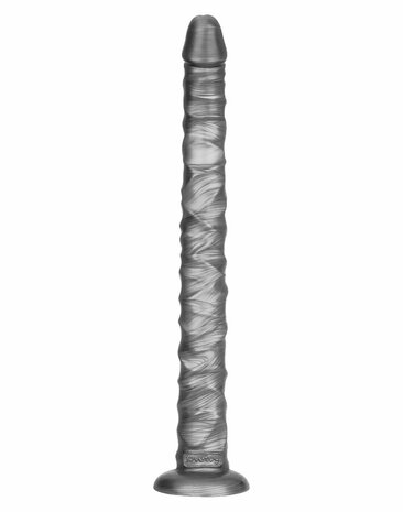 Lovetoy - Vibrax Slider - Lange Vibrerende Anaal Dildo - 40.5 cm - Zilver