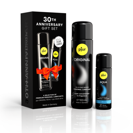 Pjur 30th Anniversary Cadeauset ‚Äì Original 100 ml & Aqua 30 ml