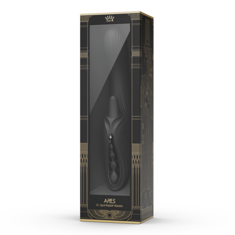 ZALO - Ares - Likkende G-Spot Rabbit Vibrator - Verwarmend - App Control - Obsidian Zwart