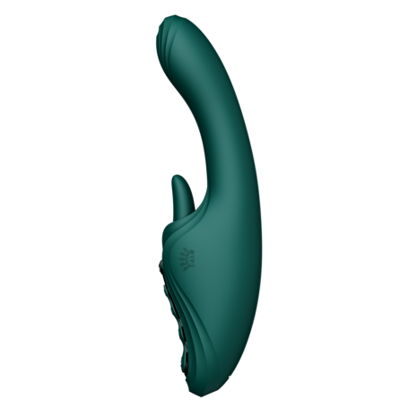ZALO - Ares - Likkende G-Spot Rabbit Vibrator - Verwarmend - App Control - Smaragd Groen