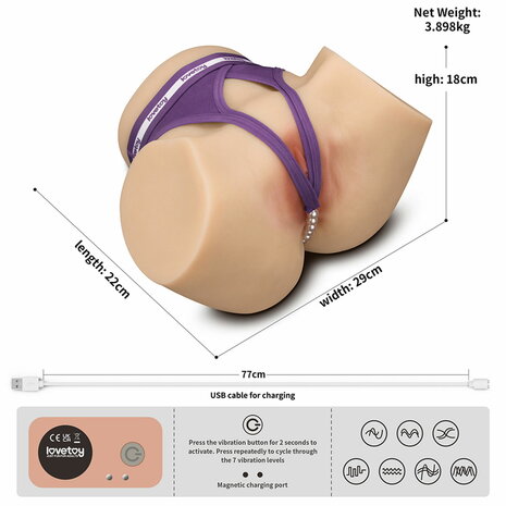 LoveToy - Streetgirl's Dual Motor Sensation Pulse - Lichte huidskleur