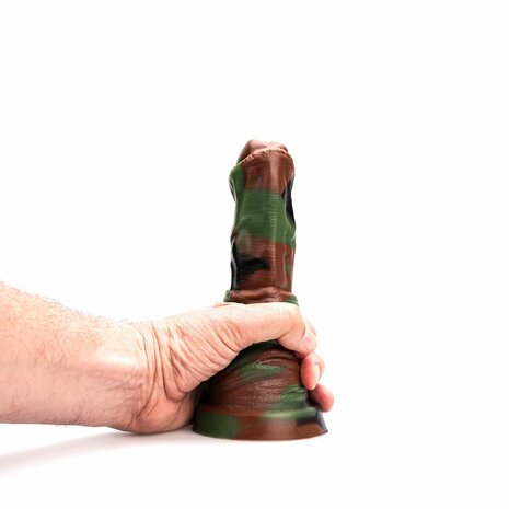Kiotos Revolt - Dildo Fantasie - Green Army - 02 - Small - 19,5 x 5 cm